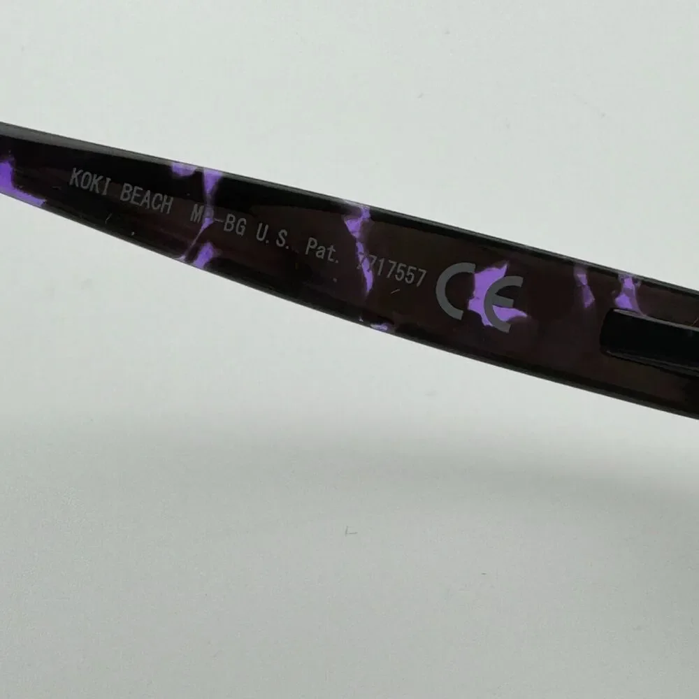 Maui Jim Koki Beach MJ 433-28T Sunglasses Purple Tortoise Frames 56-16-130 12469